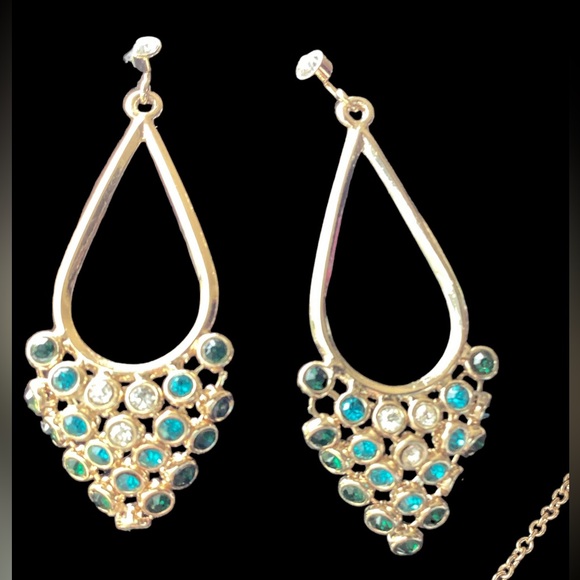 Vintage 1980’s SAQ Mesh Necklace & Earrings Set - Picture 4 of 11